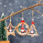 Wood Christmas Elf Ornament