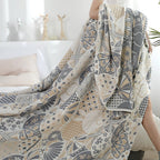 Zevolim| Joyful Haven Four-Layer Cotton Blanket