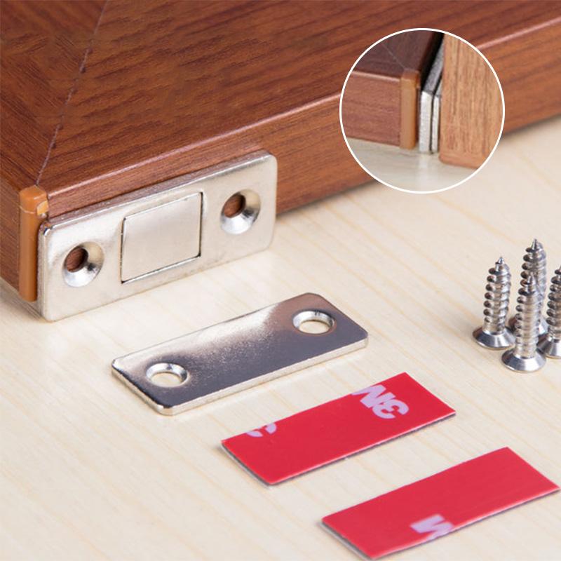 No-hole magnetic door closer