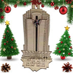 Decorative wooden Advent calendar, European style