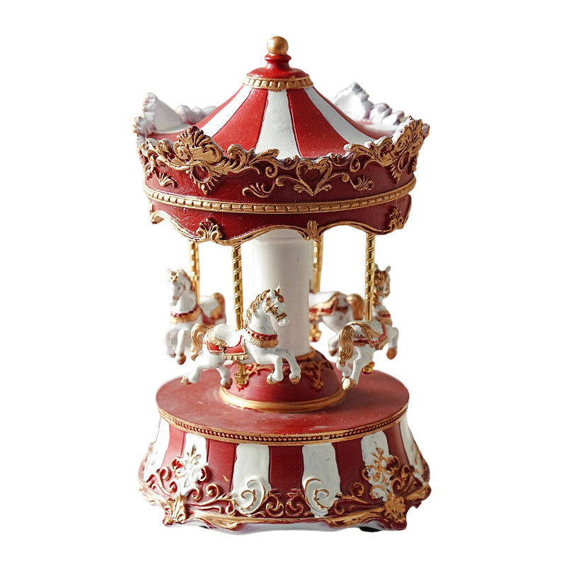 Christmas music box made of synthetic resin