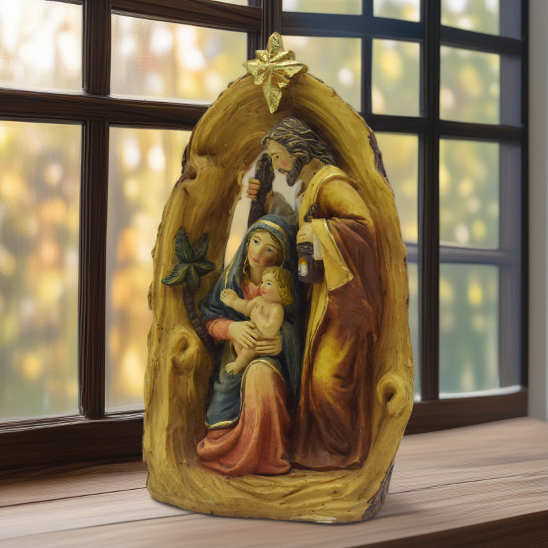 Holy Family Nativity Figure made of Resin