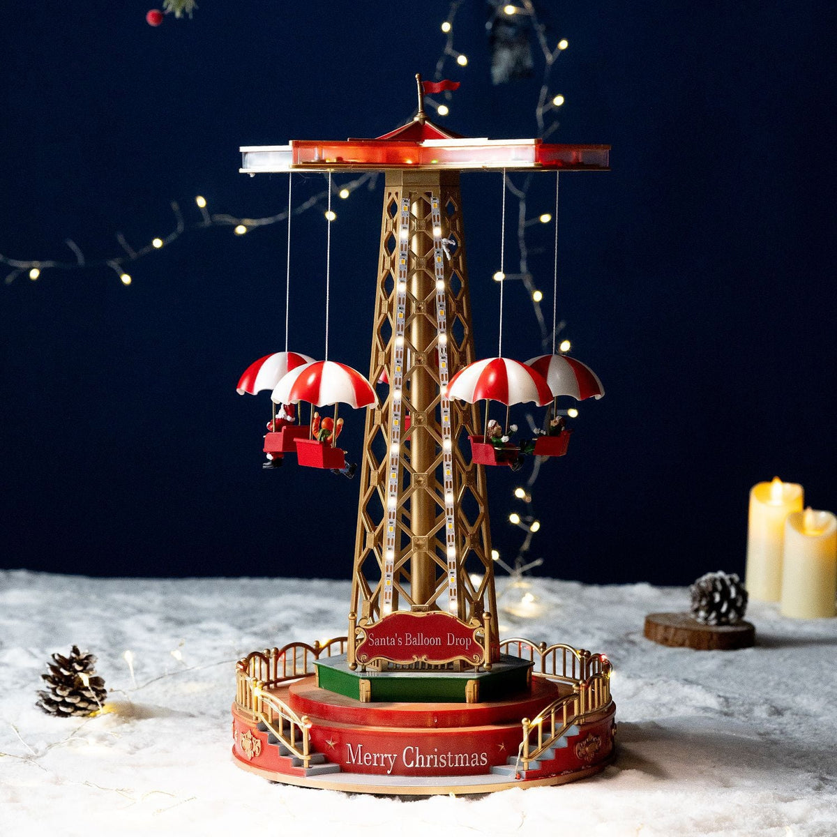 Decorative music box with lighting