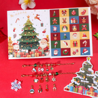 Christmas Advent Calendar with DIY Jewelry Set for Kids