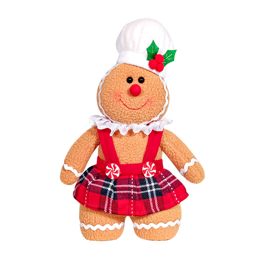 Christmas fabric figure, gingerbread man or gnome