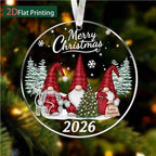 Christmas Gnome Pendant made of Acrylic