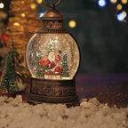 Romantic music box with snow effect and light