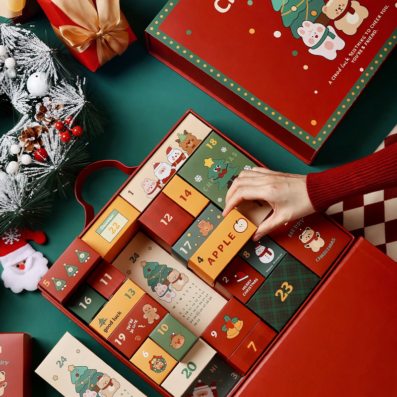 Christmas Advent Calendar Gift Box, 24 Compartments