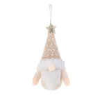 Gnome figure with knitted hat and star