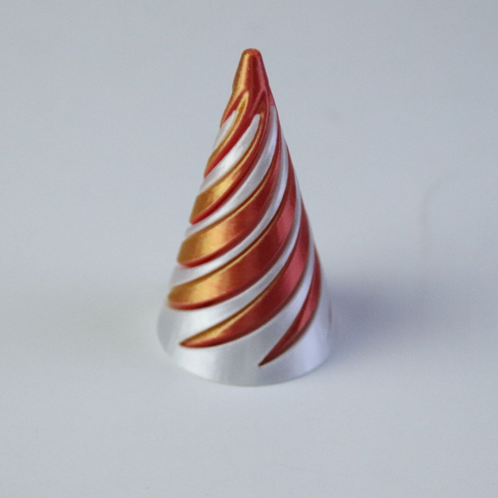 3D-printed spiral pyramid toy