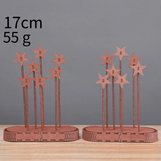 Decorative wooden stars for the Christmas season