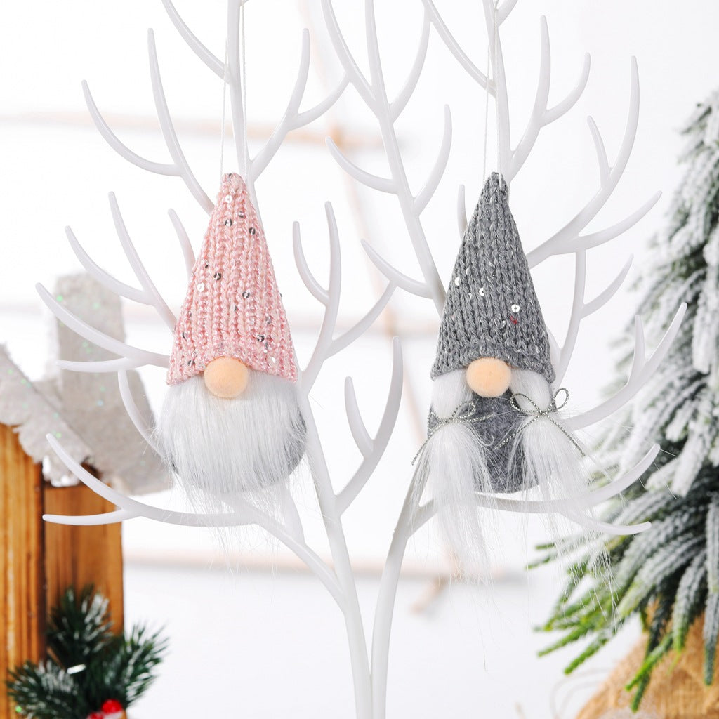 Christmas Gnome Pendant with Sequins