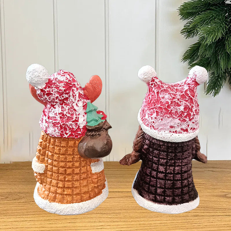 Christmas Dwarf with Hat, Resin Figure