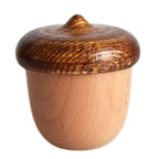 Acorn music box made of beech wood, hand-operated