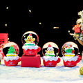 Christmas music box with glass ball