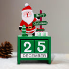 Decorative wooden Advent calendar for the table