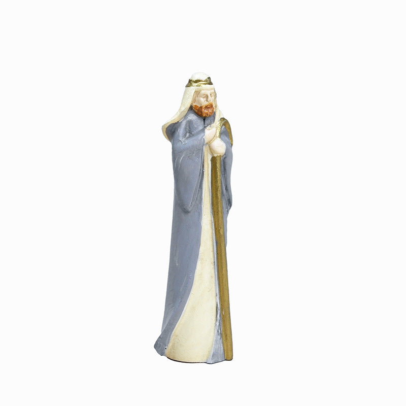 Nativity figures set made of resin, 8-piece