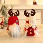 Christmas Elf with Knit Hat and Antlers