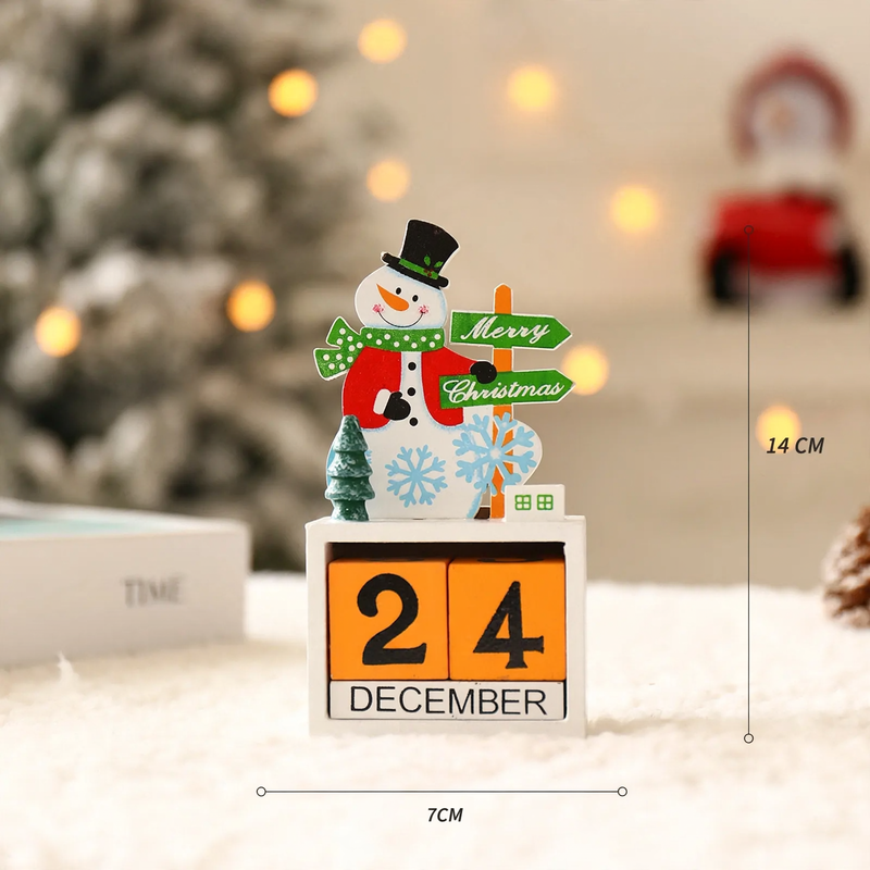Decorative Christmas Advent calendars made of wood