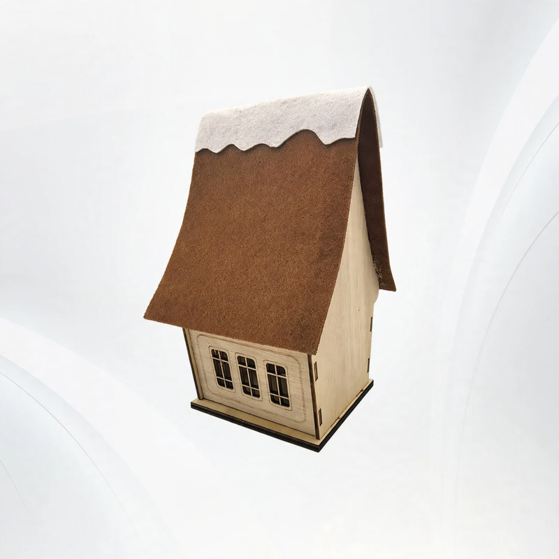 DIY wooden house to paint made of poplar wood