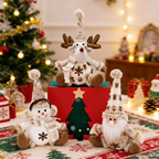 Christmas Elf Set: Santa Claus, Snowman, Reindeer