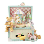 Vintage Carousel Music Box made of Resin