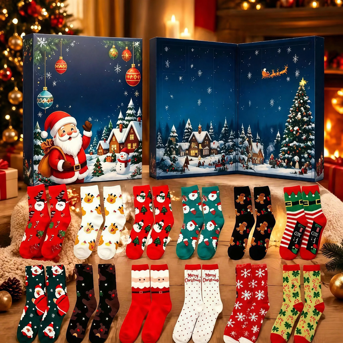 Christmas Socks Advent Calendar