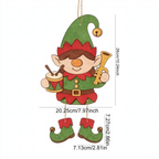 Christmas felt pendants, set of 6