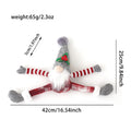 Christmas gnome curtain holder made of knit