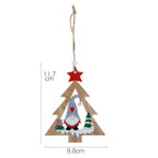 Wood Christmas Elf Ornament