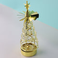 Rotating metal candle holder, 6x6x18 cm