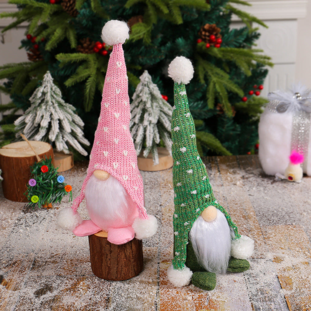 Gnome with knitted hat and pompom