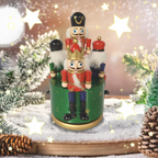 Nutcracker music box made of wood