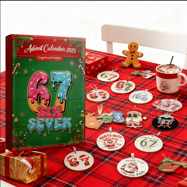 Christmas Advent Calendar made of plastic