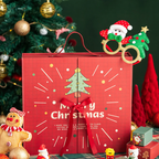 Christmas Advent Calendar Gift Box, 24 Compartments, Fabric