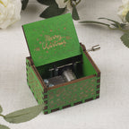 Small wooden music box in retro design