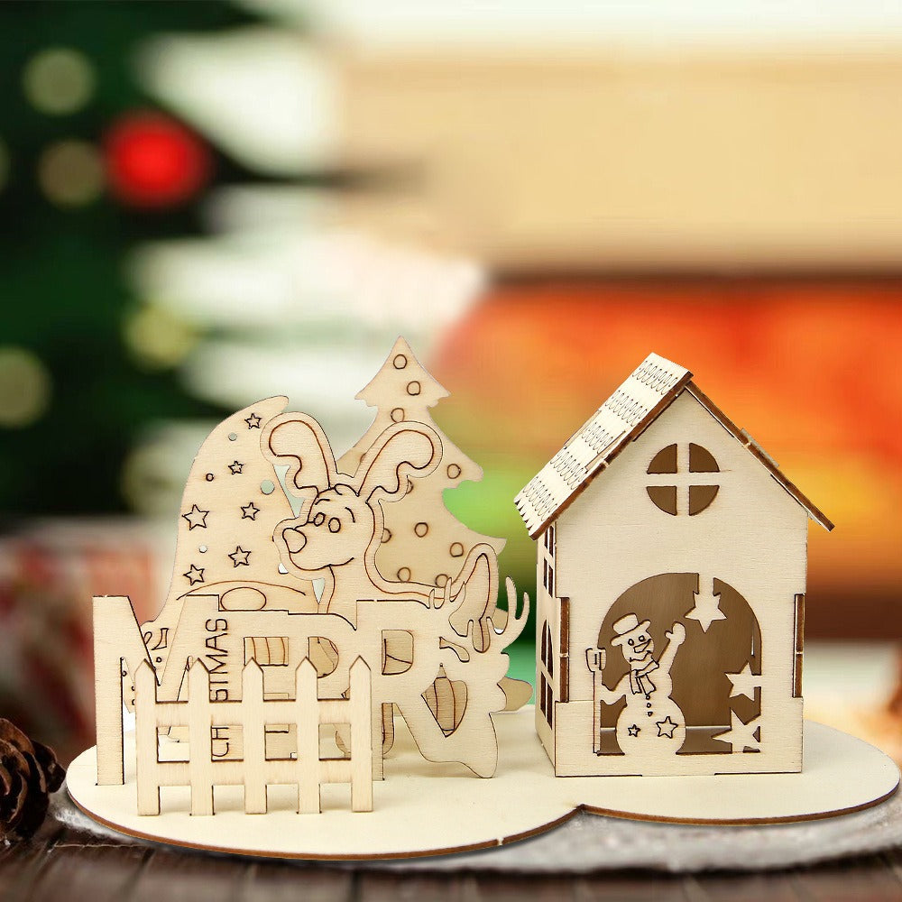DIY Christmas House Kit, Wood, various designs