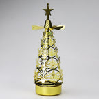 Rotating metal candle holder, 6x6x18 cm