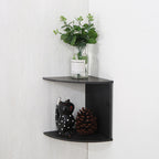 Corner shelf made of dense plywood, multi-layered