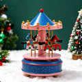 Classic wooden carousel music box