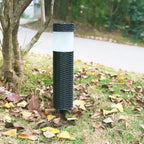 Zevolim| Outdoor Solar Rattan Cylindrical LED Garden Lawn In-ground Landscape Light