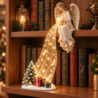 Christmas Shelf Waterfall-Effect LED Light – Indoor Tabletop Holiday Decor for Home