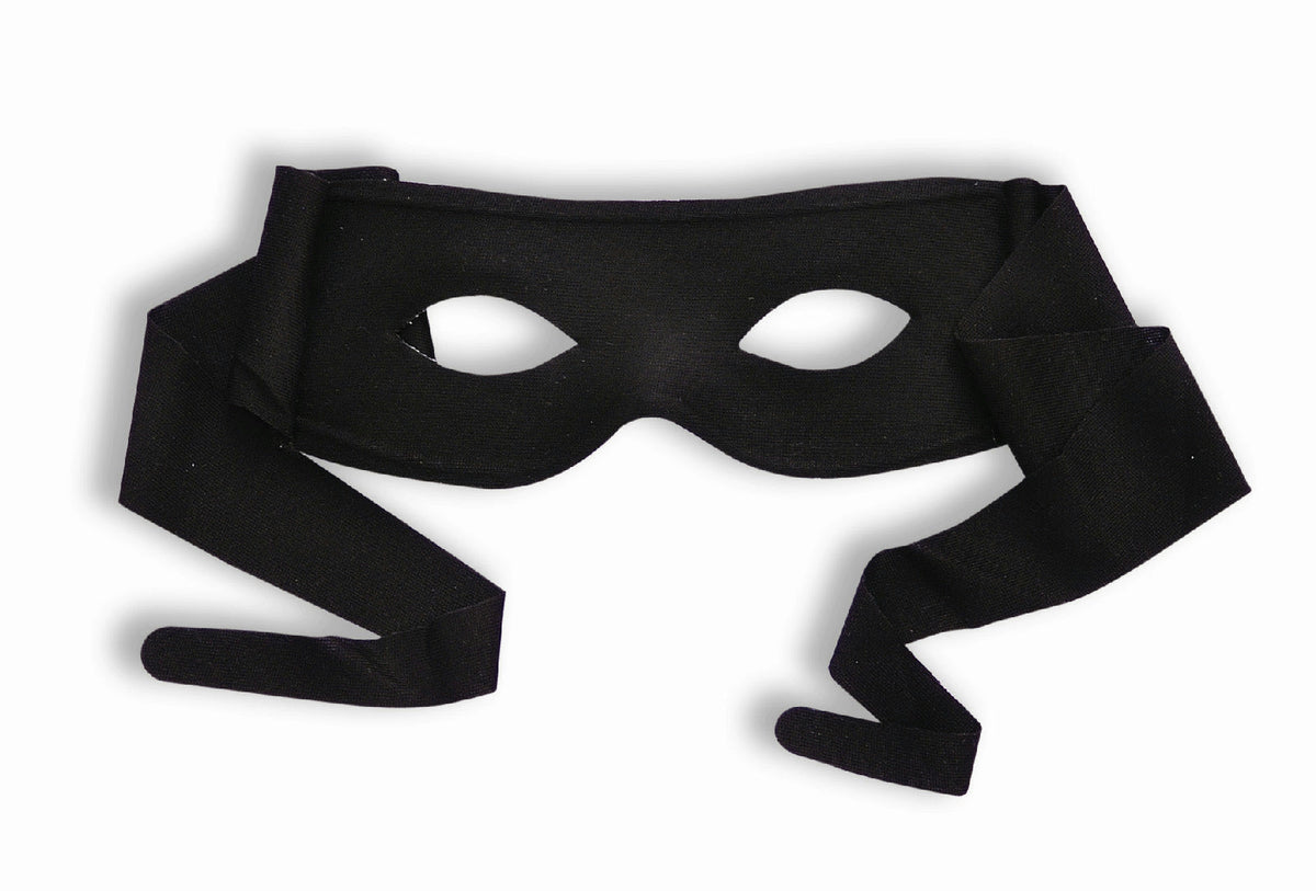 Mardi Gras Masquerade Black Bandit Super Hero Eye Mask Zorro Set of 2