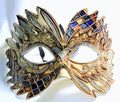 Blue Black Gold Falcon Mardi Gras Eye Festive Party Mask