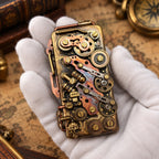 Gears of Time Brass Pocket Lighter