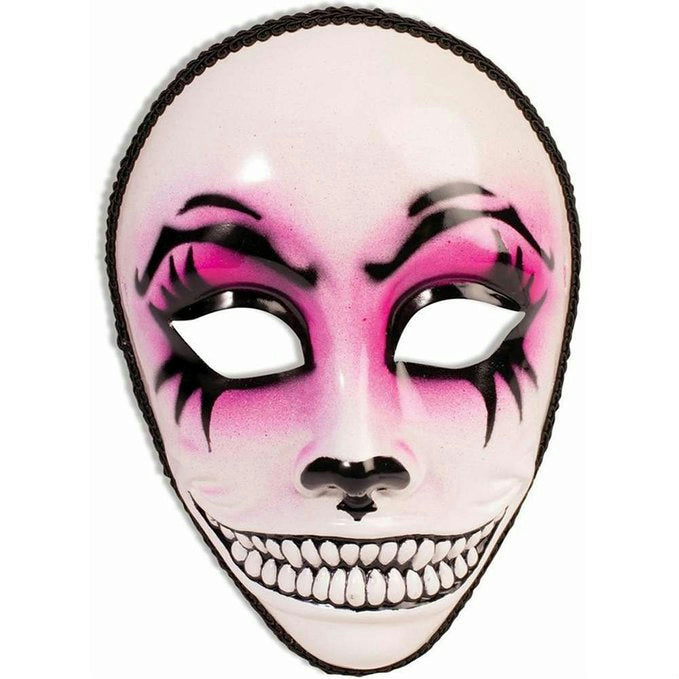 Women's Day of the Dead Pink Masquerade Venetian Skull Face Mask