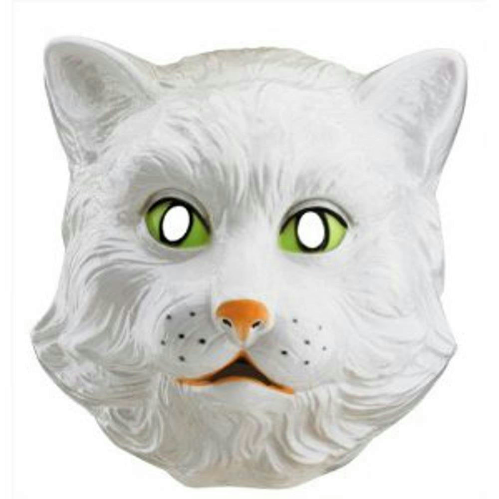 Forum Novelties White Kitty Cat Plastic Costume Mask