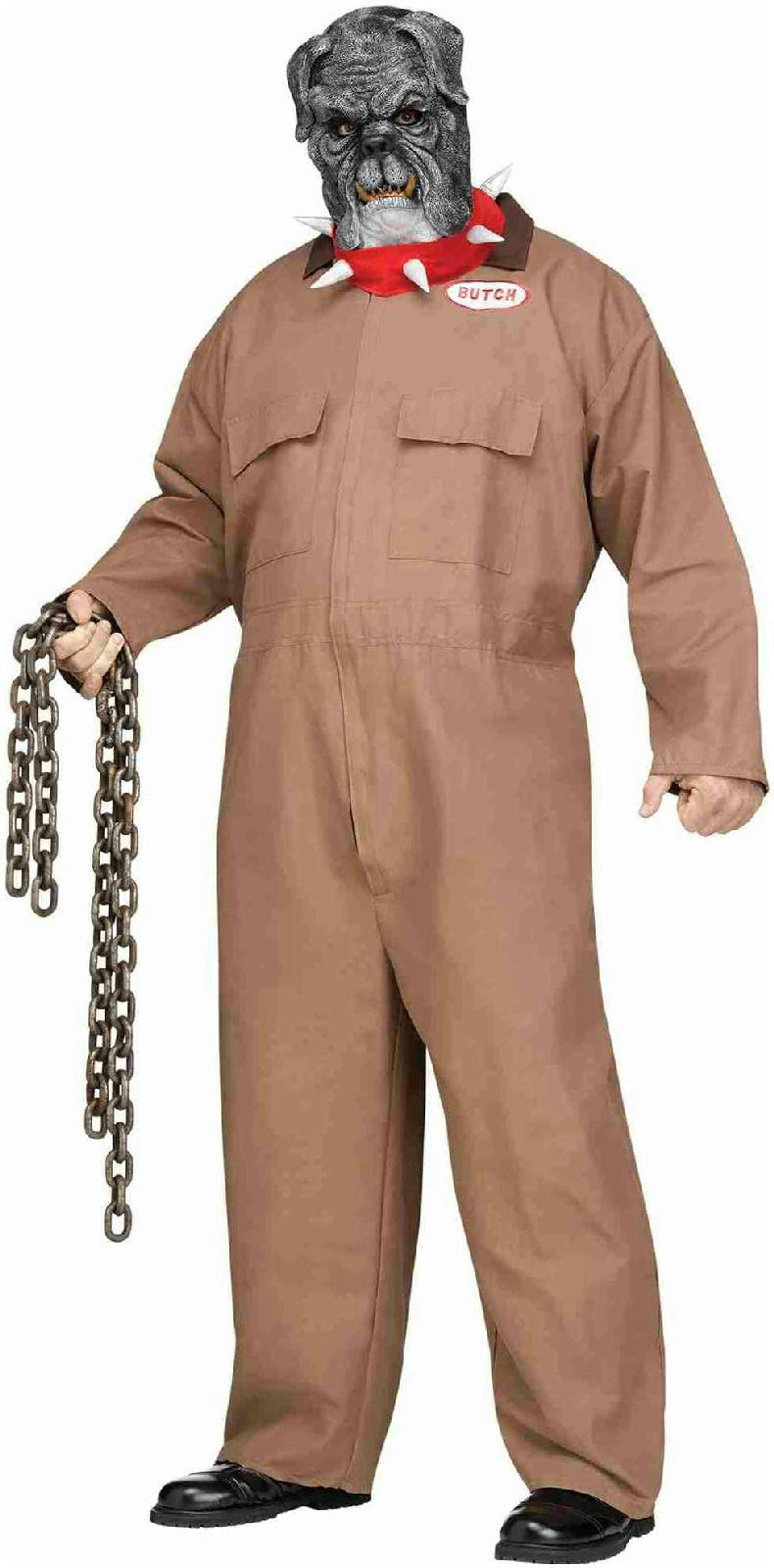 Fun World Men's Junk Yard Guard Dog Butch Plus Size Costume & Mask up to 300 lbs