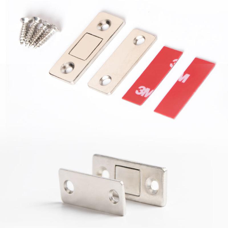 No-hole magnetic door closer
