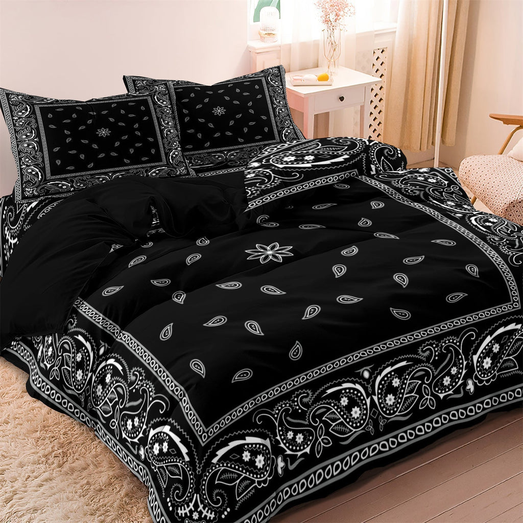 Zevolim| PaisleyAura - Floral Mandala Bedding Set